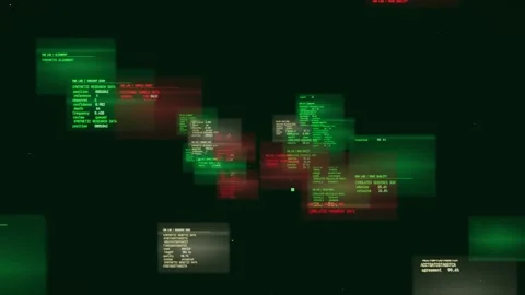 Source code glory translucent DNA sequencing horizontal Stock-Footage 345604369