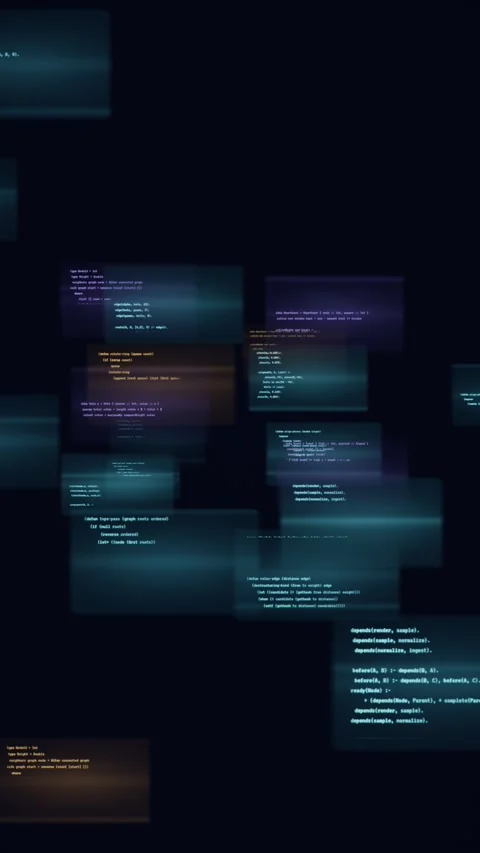 Source code glory translucent program vertical Vidéo 346396132