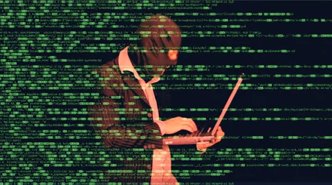Source code hacker danger Stock Footage 36751556
