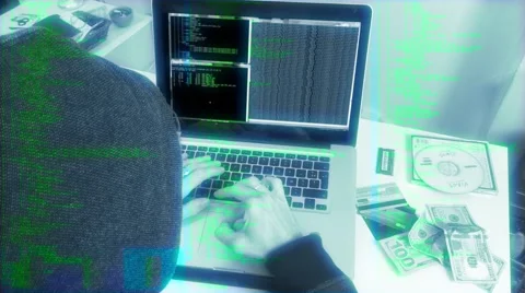 Source Code Hacker Typing In Cyberspace Stock Footage 67953765