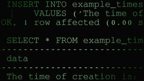 Source code led db Illustrazione stock