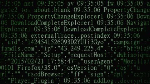 Source code led Illustrazione stock