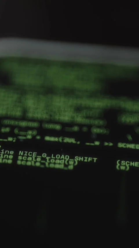 Source code, load management functions within a software system Stock Footage 327900391