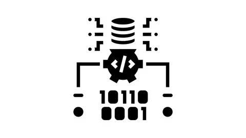 Source code management glyph icon animation Stock Footage 326152022