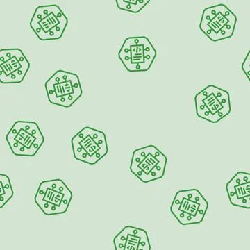 Source code management line vector seamless pattern 스톡 일러스트