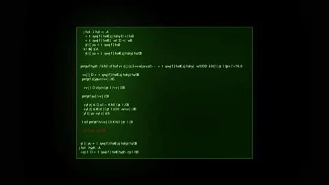 Source code programming screen text scrolling animation Stock Footage 150140883