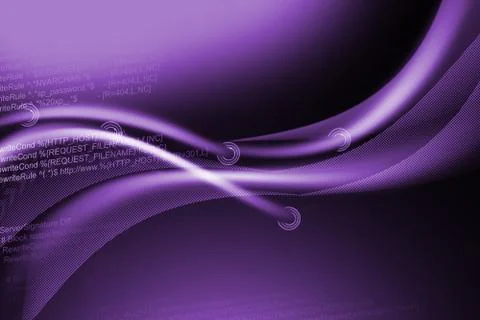 Source code on purple background Illustrazione stock