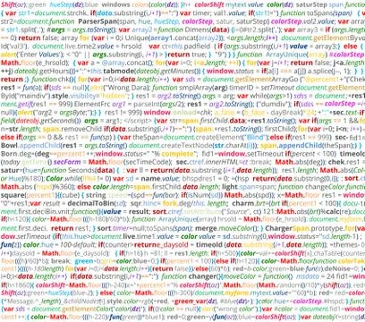 Source code screen Stock Illustration