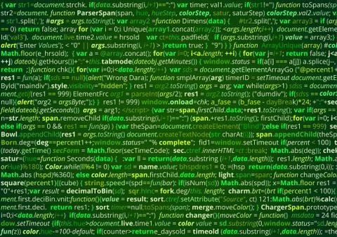 Source code screen Stock Illustration