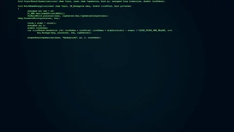 Source code show green characters Stock Footage 69857402