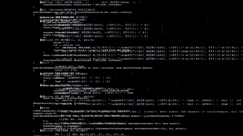 Source code show white mix Video stock 69812783