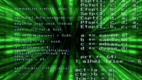 Source corr screens matrix rain glow Stock Footage 83045337