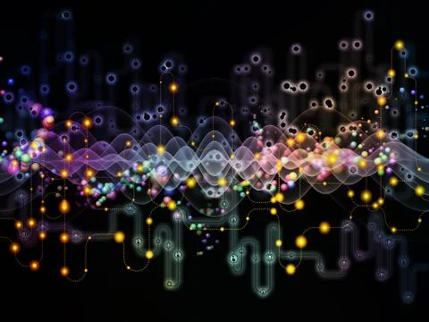 Source of Data Flow Stock Illustration