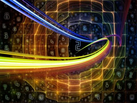 Source of Digital World 스톡 일러스트