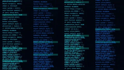 Source file glitch with digital distortion and corrupted data noise artifacts Stock Footage 345101468