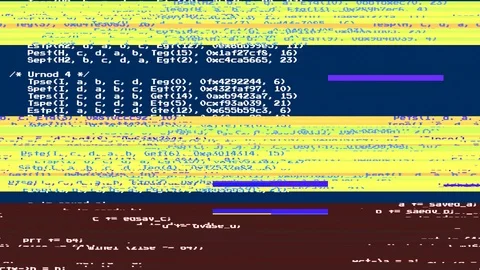 Source glitch min scrambled 8-bit scroll simple Stock Footage 91802451