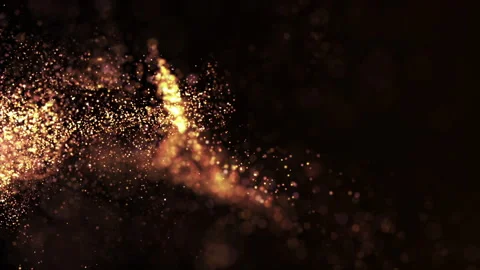 Source of gold particles Stock Footage 219409644