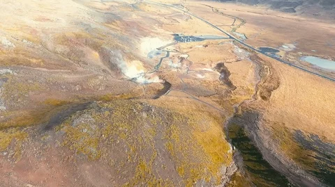 Source of hot water, iceland Stock Footage 119998167