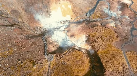 Source of hot water, iceland Stock Footage 119998180