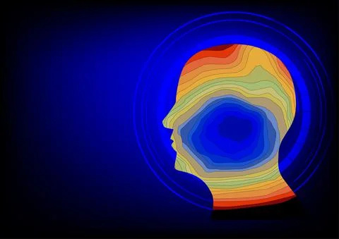 Source imaging of human epileptic focus Stock Illustration