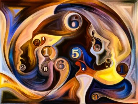 Source of Inner Colors Stock Illustration