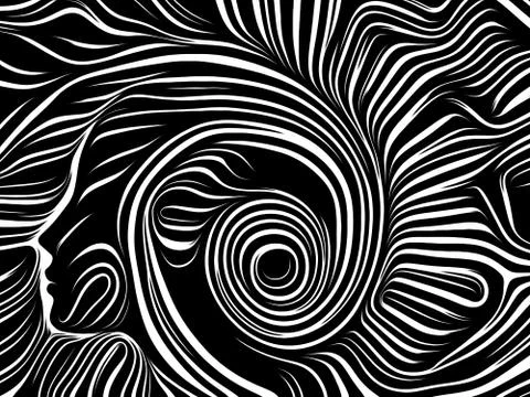 Source of Inner Lines Stock Illustration