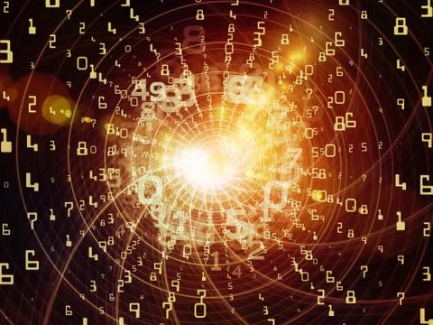 Source of Integers Stock Illustration