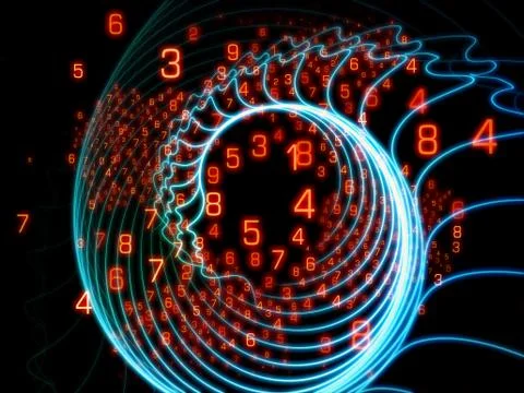 Source of Integers Stock Illustration