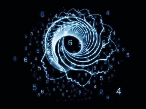 Source of Integers Stock Illustration