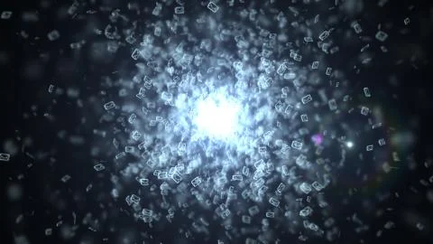 The source of a large number of letters. Many emails Stock Illustration