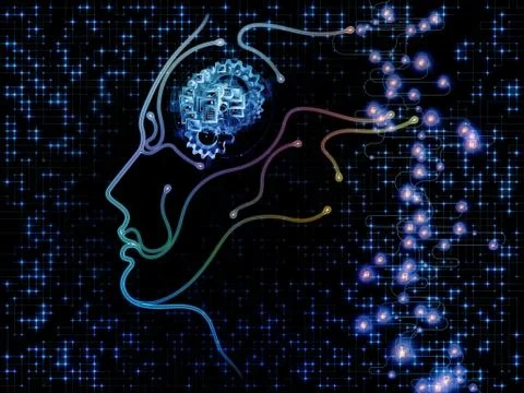 Source of Machine Consciousness 스톡 일러스트