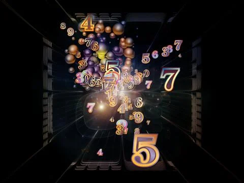 Source of Numbers 스톡 일러스트
