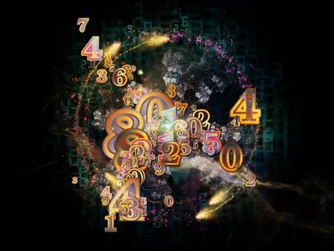 Source of Numbers Illustrazione stock