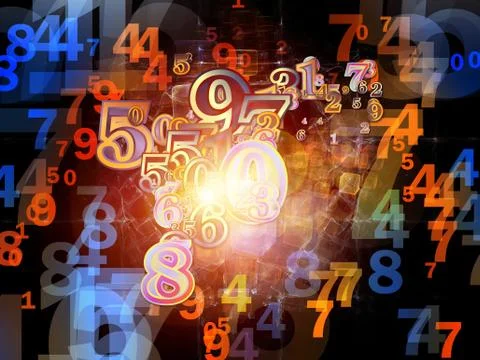 Source of Numbers 스톡 일러스트