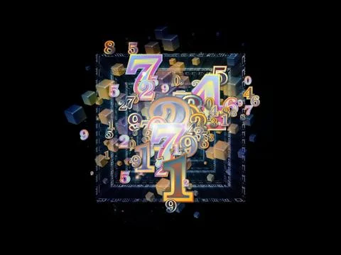 Source of Numbers 库存插图