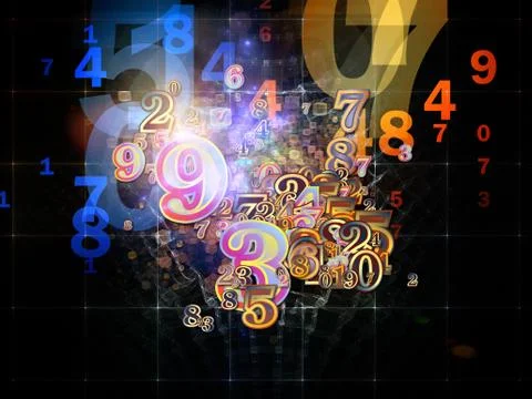 Source of Numbers 스톡 일러스트