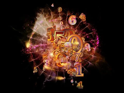 Source of Numbers Illustrazione stock