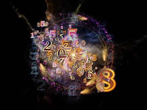 Source of Numbers Stock Illustration