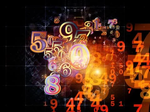 Source of Numbers Illustrazione stock