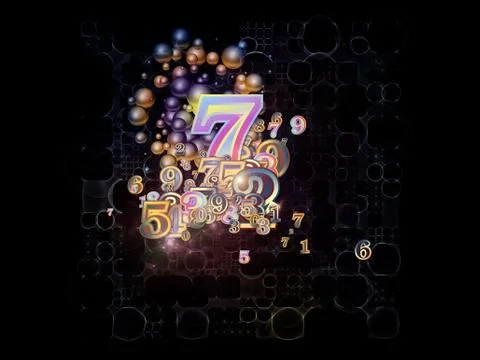 Source of Numbers Stock Illustration