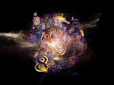 Source of Numbers Stock Illustration