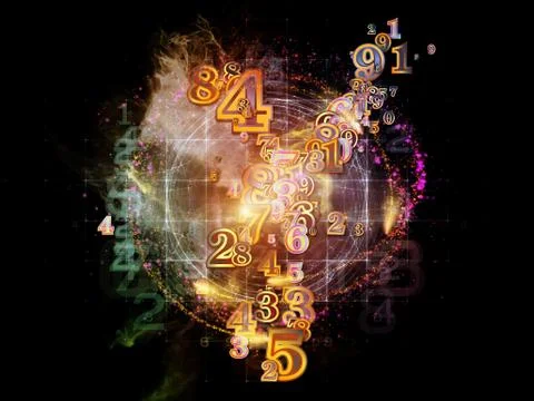 Source of Numbers Stock Illustration