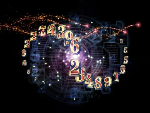 Source of Numbers Illustrazione stock