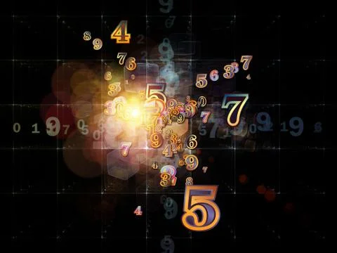 Source of Numbers 스톡 일러스트