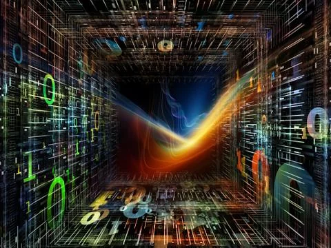 Source of Numbers Illustrazione stock