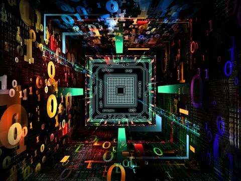 Source of Numbers Stock Illustration