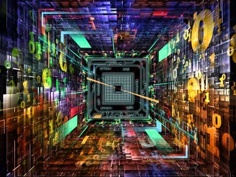 Source of Numbers Stock Illustration