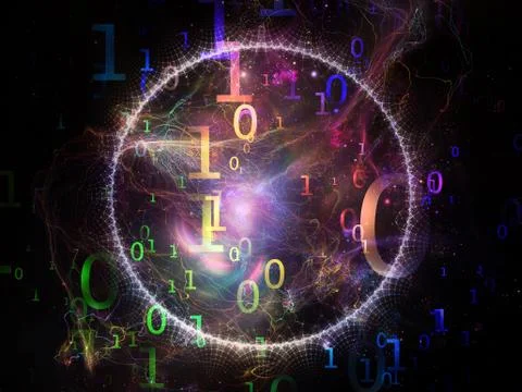 Source of Numbers Stock Illustration