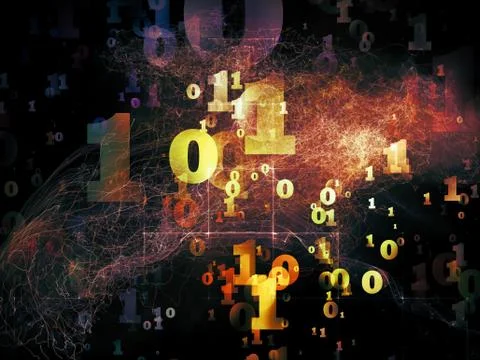 Source of Numbers Stock Illustration