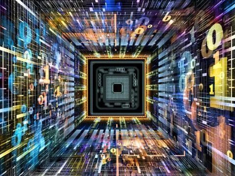 Source of Numbers Illustrazione stock